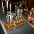 Miniatyrbillede 8 af 11: Cocktail Shaker Sæt, 18 Dele Bartender Kit, Rustfrit Stål Barværktøj, Sølvfarvet