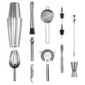 Miniatyrbillede 9 af 11: Cocktail Shaker Sæt, 13 Dele Bartender Kit, Rustfrit Stål Barværktøj, Sølv