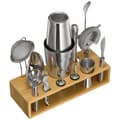 Miniatyrbillede 10 af 11: Cocktail Shaker Sæt, 13 Dele Bartender Kit, Rustfrit Stål Barværktøj, Sølv