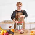 Miniatyrbillede 8 af 11: Frugtvinpresse, Manuel Presse til Vinfremstilling, 0,44 gal/1,65 l, Rustfrit Stål