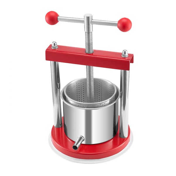 Frugtvinpresse, Manuel Presse til Vinfremstilling, 0,44 gal/1,65 l, Rustfrit Stål