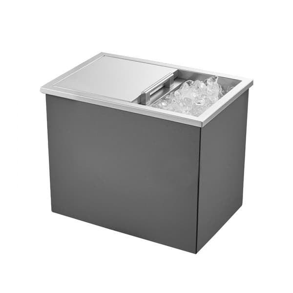 27,1L Drop-in Køleboks Iskøler, Rustfrit Stål, Mål 455x305x385mm, Isbeholder i høj kvalitet