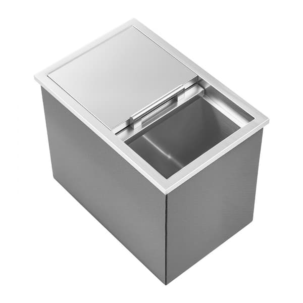 27,1L Drop-in Køleboks Iskøler, Rustfrit Stål, Mål 455x305x385mm, Isbeholder i høj kvalitet