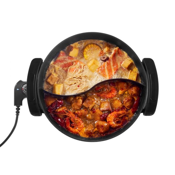 Elektrisk Varmgryde 5 L, Non-stick Shabu-shabu Model, Skillevæg og Glaslåg-Egenskaber