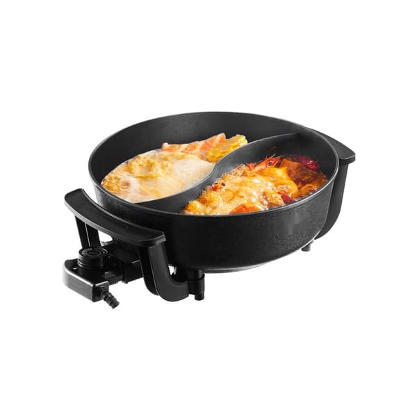 Elektrisk Varmgryde 5 L, Non-stick Shabu-shabu Model, Skillevæg og Glaslåg-Egenskaber