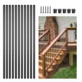 Miniatyrbild 9 av 11: Trappbaluster 101-pack, 26-tums Aluminiumspindlar, inklusive Skruvar och Räckeskåpor