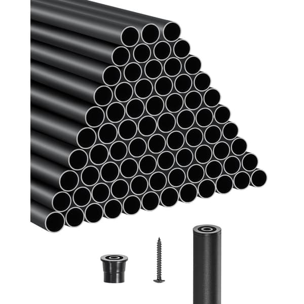 Trappbaluster 101-pack, 26-tums Aluminiumspindlar, inklusive Skruvar och Räckeskåpor