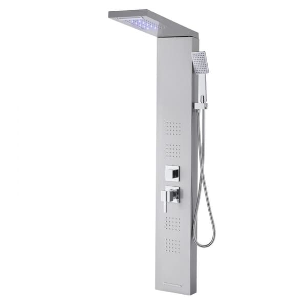 Brusepanel Tower System, Rustfrit Stålsøjle, Regnhoved med 5 Funktioner