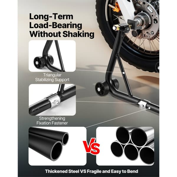 Motorcykel For- og Bagstøttebensløft, 1100 lbs Spoolift Paddock, Svingarm Stabilisator