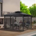 Pikkukuva 8 / 11: Huvimajan verkkosuoja, 10x10x6,5 jalkaa, Terassikäyttöön, Pelkkä verkko