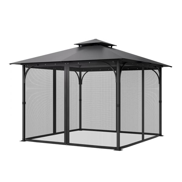 Huvimajan verkkosuoja, 10x10x6,5 jalkaa, Terassikäyttöön, Pelkkä verkko
