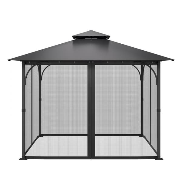 Huvimajan verkkosuoja, 10x10x6,5 jalkaa, Terassikäyttöön, Pelkkä verkko