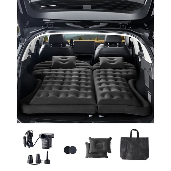 Billuftmadrass, Uppblåsbar Sovsäck, Ideal för Bil Camping, Anpassningsbar till SUV, MPV, Sedan