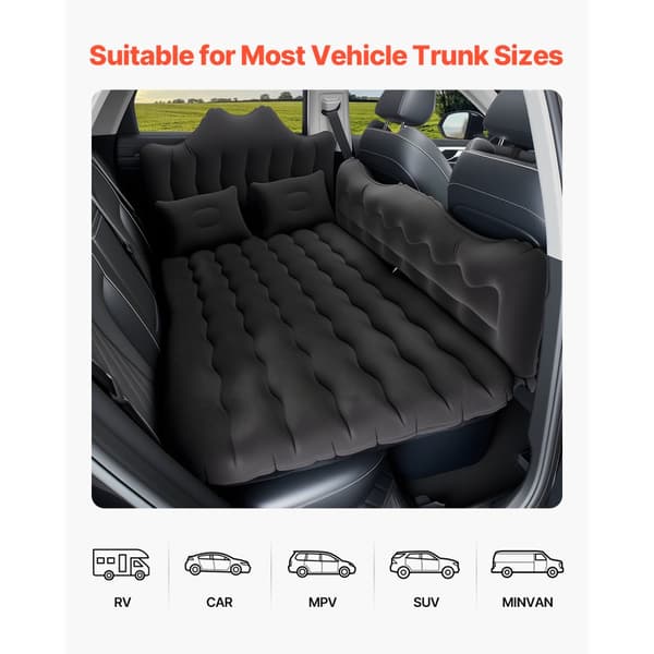 Bil Luftmadras Oppustelig, SUV MPV Sedan Soveseng, Perfekt til Camping & Rejse