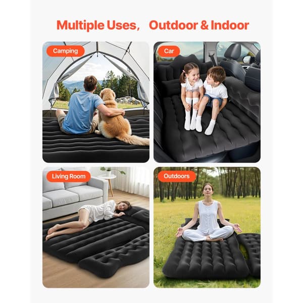Bil Luftmadras Oppustelig, SUV MPV Sedan Soveseng, Perfekt til Camping & Rejse