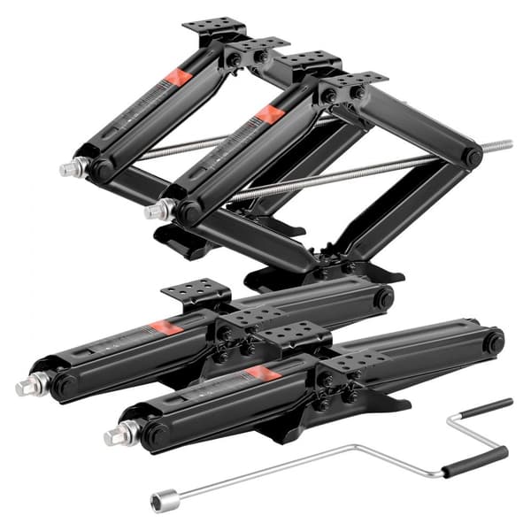 RV Saksdonkrafte 5000lbs, 23,4 Tommer, Stabilisator Nivelleringssaksdonkrafte, 4 Sæt