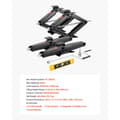 Miniatyrbillede 7 af 11: RV Saksdonkrafte 9000lbs, 23,4 Tommer Stabilisator, Nivelleringssaksesæt med 4 dele