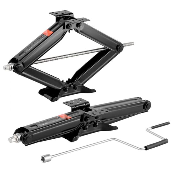 RV Saksdonkrafte 9000lbs, 23,4 Tommer Stabilisator, Nivelleringssaksdonkrafte, 2 sæt