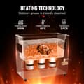 Miniatyrbillede 3 af 11: Ultra Sonic Rengøringsmaskine 6L, med Kurvvarmer og Timer, 180W Power Efficiency