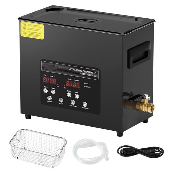 Ultra Sonic Rengøringsmaskine 6L, med Kurvvarmer og Timer, 180W Power Efficiency