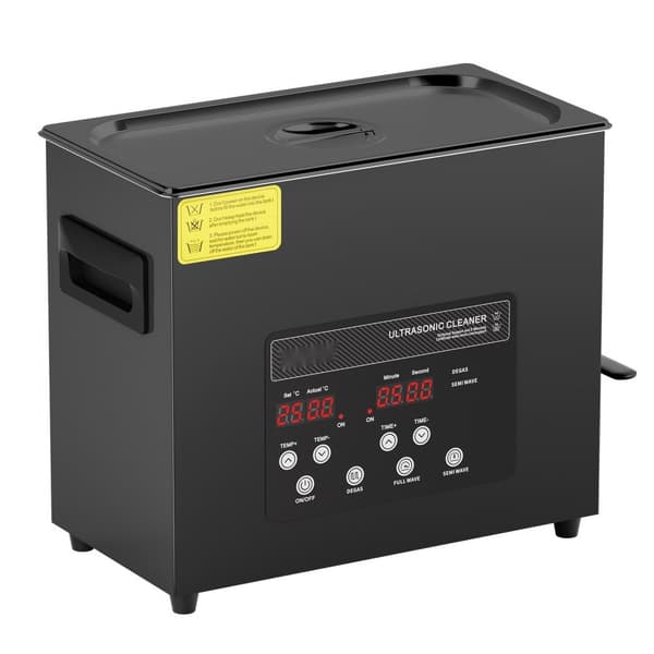 Ultra Sonic Rengøringsmaskine 6L, med Kurvvarmer og Timer, 180W Power Efficiency