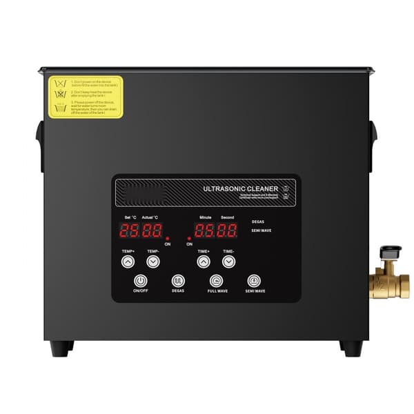 Ultra Sonic Rengøringsmaskine 6L, med Kurvvarmer og Timer, 180W Power Efficiency