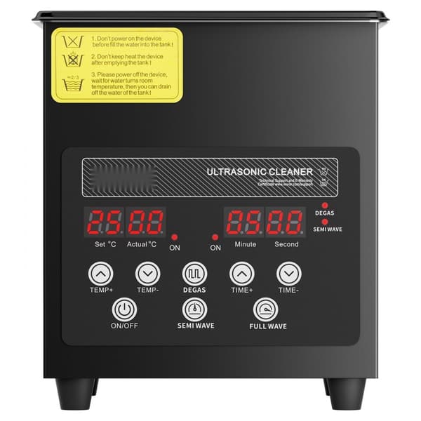 2L Ultralyd Rengøringsmaskine, Model med Kurvvarmer og Timer, 60W Effektivitet