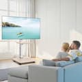 Miniatyrbillede 8 af 11: Rullende TV-Stativ, Mobil TV-Vogn, Holder Op til 36 kg, Passer til 32-70 Tommer Skærme