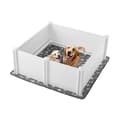 Miniatyrbillede 1 af 11: Hundehvalpekasse, 122x122x46 cm, med justerbar dør, ideel til store hunde
