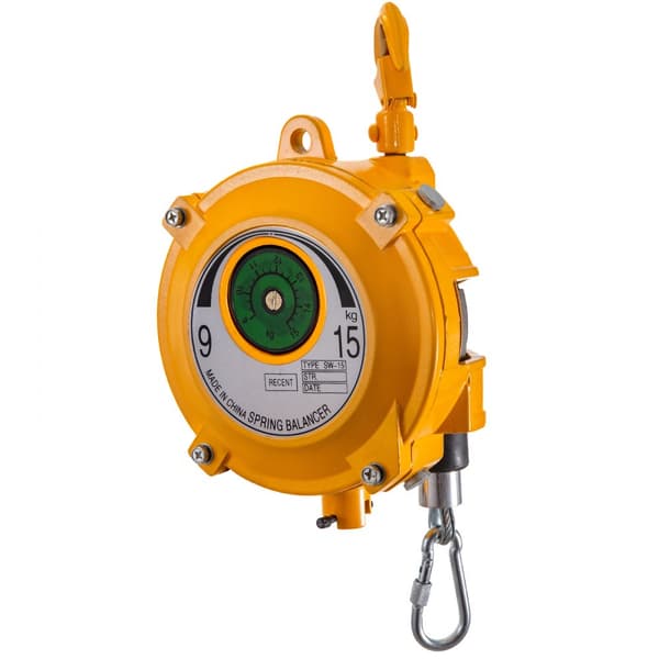 Veerbalancer, Draagvermogen 9-15kg, Staalkabel, Assemblagelijn Gereedschap, Robuust Design