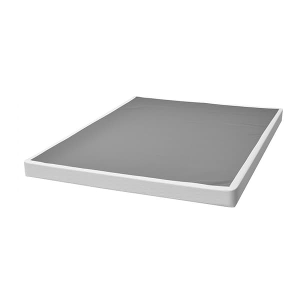 Boxmadras Queen Size, Sengestel med stof, Mål 79,1 L x 59,4 B x 4 H in