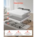 Miniatyrbillede 3 af 11: Boxmadras Queen Size, Sengestel med stof, 200,9L x 151,4B x 13H cm