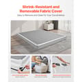 Miniatyrbillede 4 af 11: Boxmadras Queen Size, Sengestel med stof, 200,9L x 151,4B x 13H cm