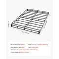Miniatyrbillede 7 af 11: Boxmadras Queen Size, Sengestel med stof, 200,9L x 151,4B x 13H cm