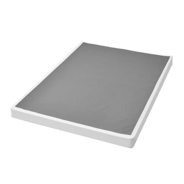 Boxmadras Queen Size, Sengestel med stof, 200,9L x 151,4B x 13H cm