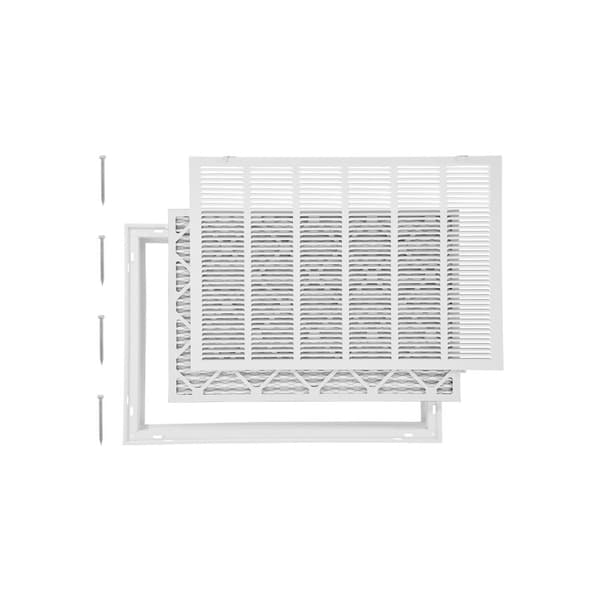 Returluftfiltergitter, Passer til Kanalåbning B30 x H20 Tommer, Inklusiv Filter