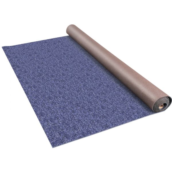 Bådtæppe 6x36 fod, Marine Tæpperulle, Blå, Indendørs/Udendørs, Anti-slip Dæksdækning