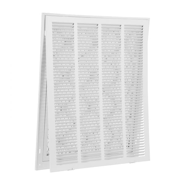 Returluftfiltergitter, Passer til Kanalåbning B20 x H25 Tommer, Inklusiv Filter