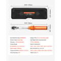 Miniatyrbillede 7 af 11: Click Momentnøglesæt 1/4 tomme, 20-200 lbf-in /2,3-22,6 Nm, Farve Orange