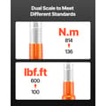 Miniatyrbillede 3 af 11: Click Momentnøgle 3/4 Tomme Drev, 100-600 lbf-ft/136-814 Nm, Dobbeltretning Funktion