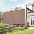 Pikkukuva 1 / 11: Aurinkosuoja 90%, kangas, näköeste 10x12 jalkaa, Patio- ja puutarhakäyttöön, Ruskea