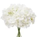 Miniatyrbillede 9 af 11: 205 stk Kunstige Silkehortensia Blomster, 9,8 tommer Buketarrangement, Hvid