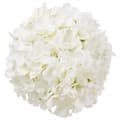 Miniatyrbillede 10 af 11: 205 stk Kunstige Silkehortensia Blomster, 9,8 tommer Buketarrangement, Hvid