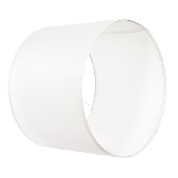 Trommelampeskærme Sæt, 2 stk., 16x16x12 tommer, Lampeskærm med Harpe, Off-White Farve