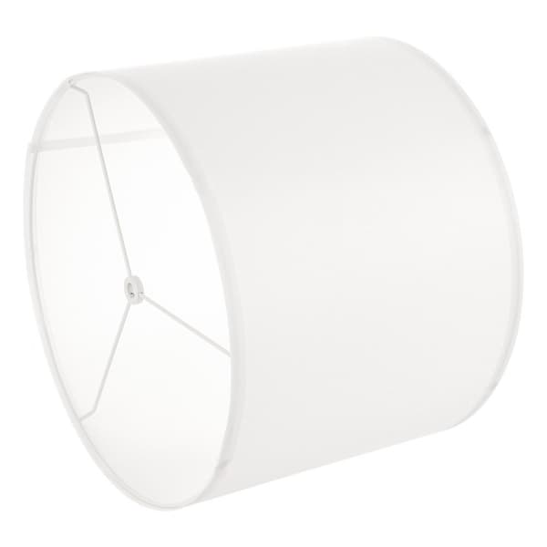 Drum-lampunvarjostin 2-setti, 13 x 13 x 10 tuumaa, keskikokoinen pyöreä varjostin, luonnonvalkoinen