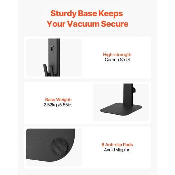 Dyson Multi-Models Pölynimurin Teline, Vakaa Säilytysteline, Musta