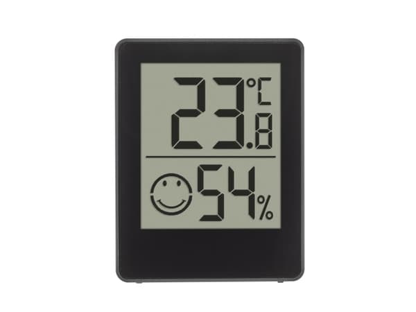 TFA Dostmann Digitales Thermo-Hygrometer Thermo-/Hygrometer Schwarz (30.5039.01.03)