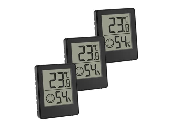 TFA Dostmann Digitales Thermo-Hygrometer Thermo-/Hygrometer Schwarz (30.5039.01.03)