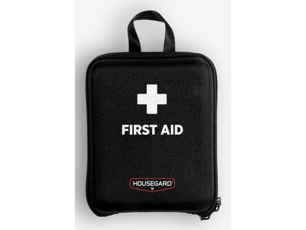 Housegard Compact, Första hjälpen-kit för resor, Svart, Dragkedja