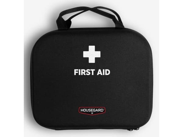 Housegard Plus, Första hjälpen-låda för hemmet, Svart, Polyester, Dragkedja